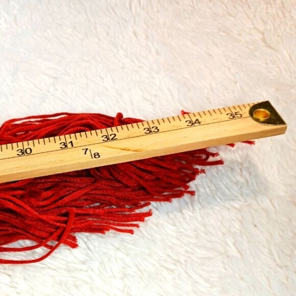 Vivid Gausy Macreme Tunic/ Beach Cover/ Blouse Women's XL. Cotton Blend. Red.... - Picture 11 of 11